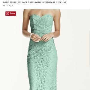 David's Bridal bridesmaid dress
